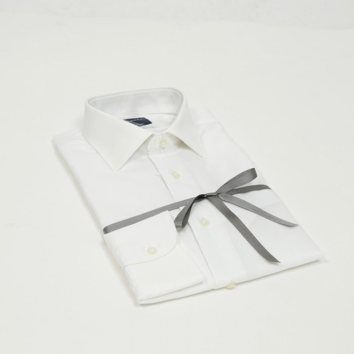 Camicia bianca doppio ritorto