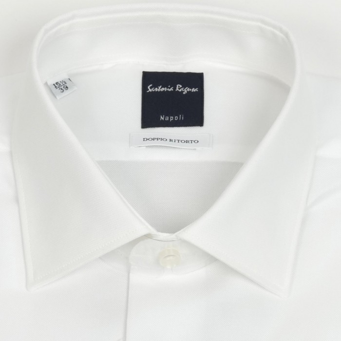 Camicia bianca doppio ritorto