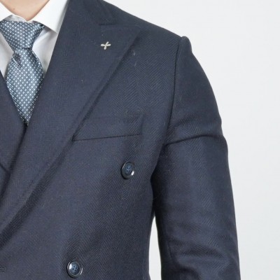 Cappotto doppio petto - Blu... 2