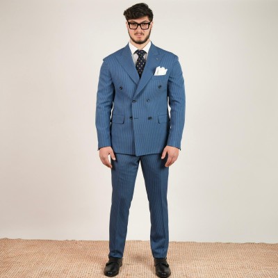 Abito doppio petto gessato...