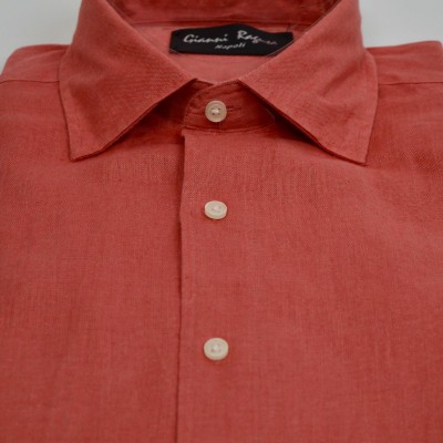 Camicia in lino rossa 2