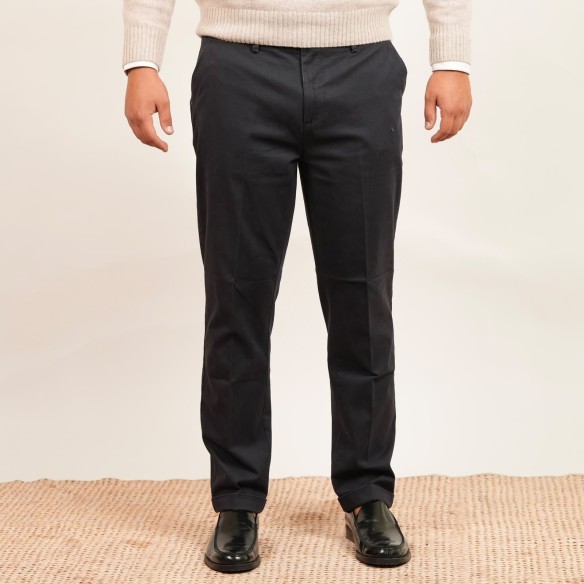 Pantalone in cotone chino - Blu
