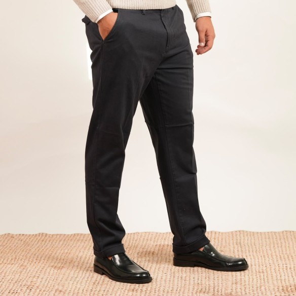 Pantalone in cotone chino - Blu