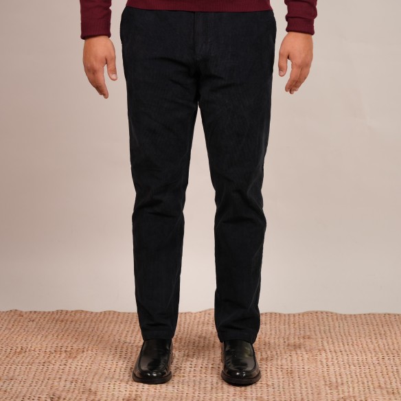 Pantalone velluto a coste - Blu