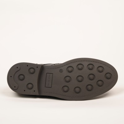 Scarpa Brouge allacciata abrasivata - Moro 2