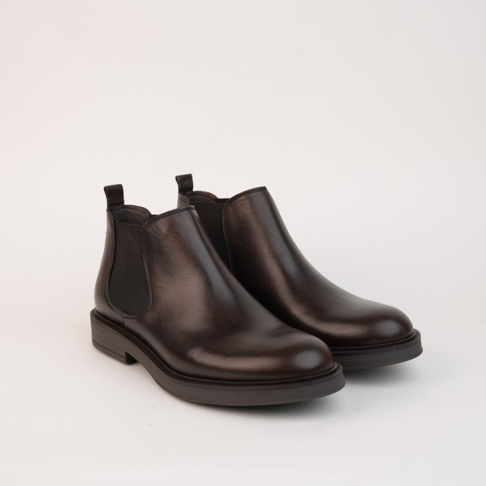 Stivaletto in pelle - Testa di moro