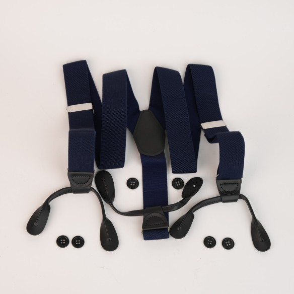 Bretelle Regolabili con bottoni - Blu