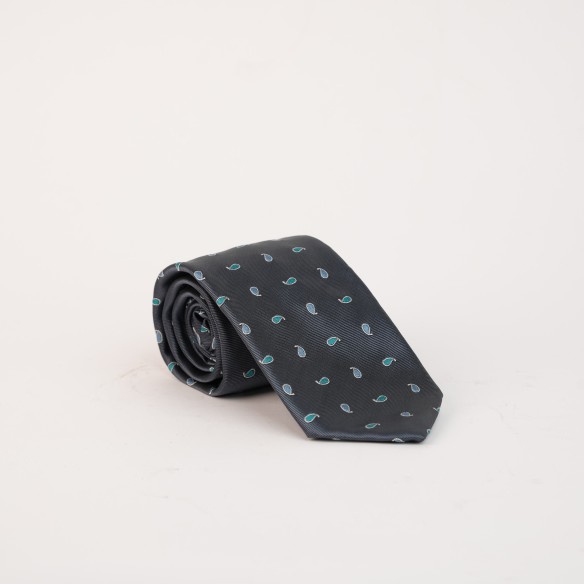 Cravatta grigio fantasia